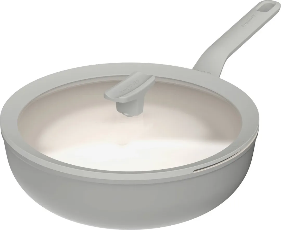 BergHOFF LEO Wokpan 4.2L - Ø28cm - Grijs - PFAS-vrij