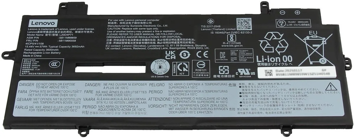 Lenovo 5B11M90056 Accu 57Wh