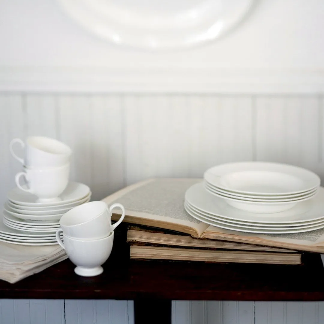 Wedgwood White China Gebaksbordje 15 cm