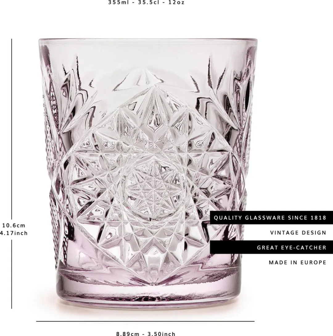 Libbey Hobstar Charm Drinkglas 355ml - 6 Stuks - Paars