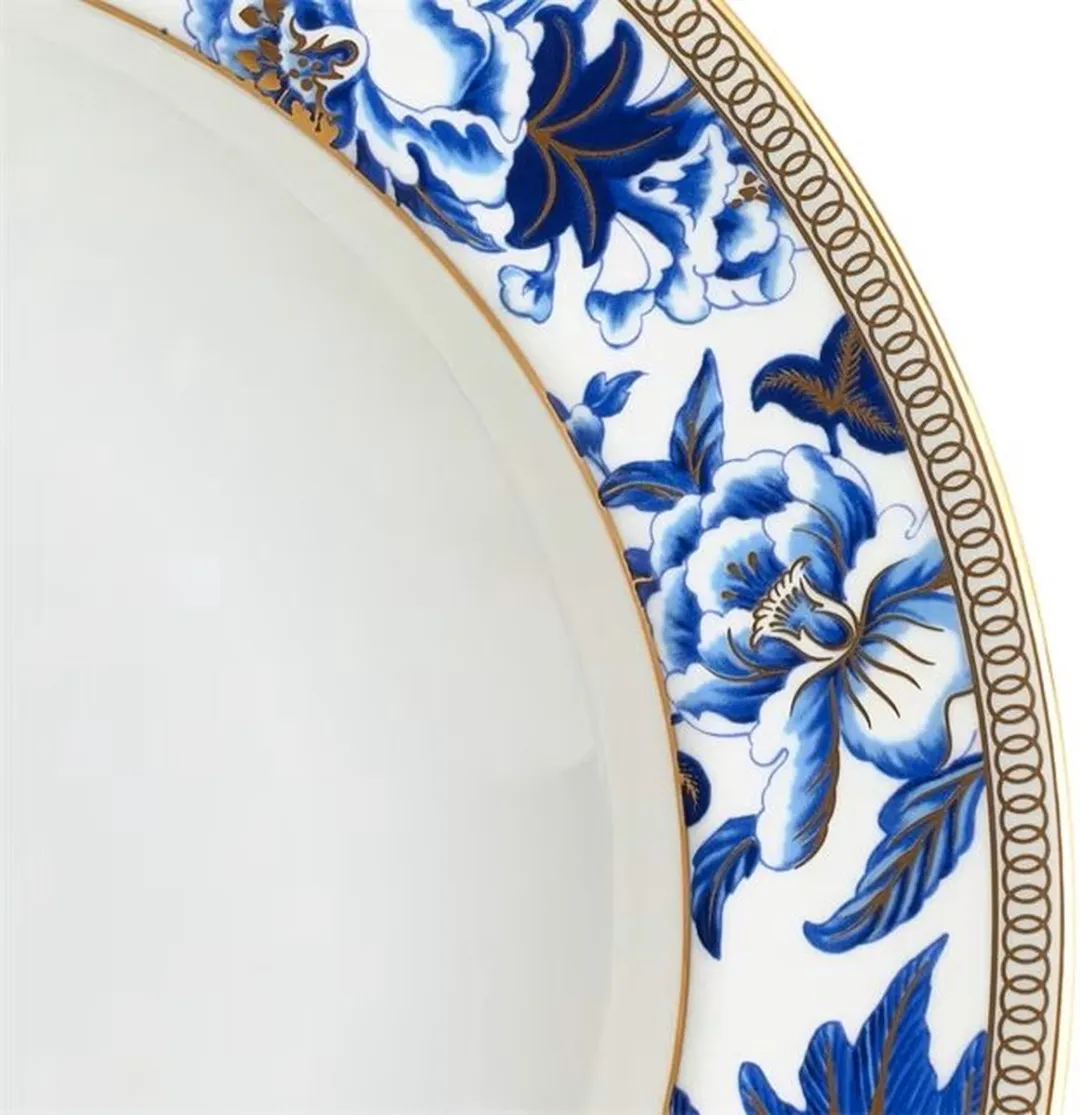 Wedgwood Diep Bord Hibiscus - 23cm - Blauw