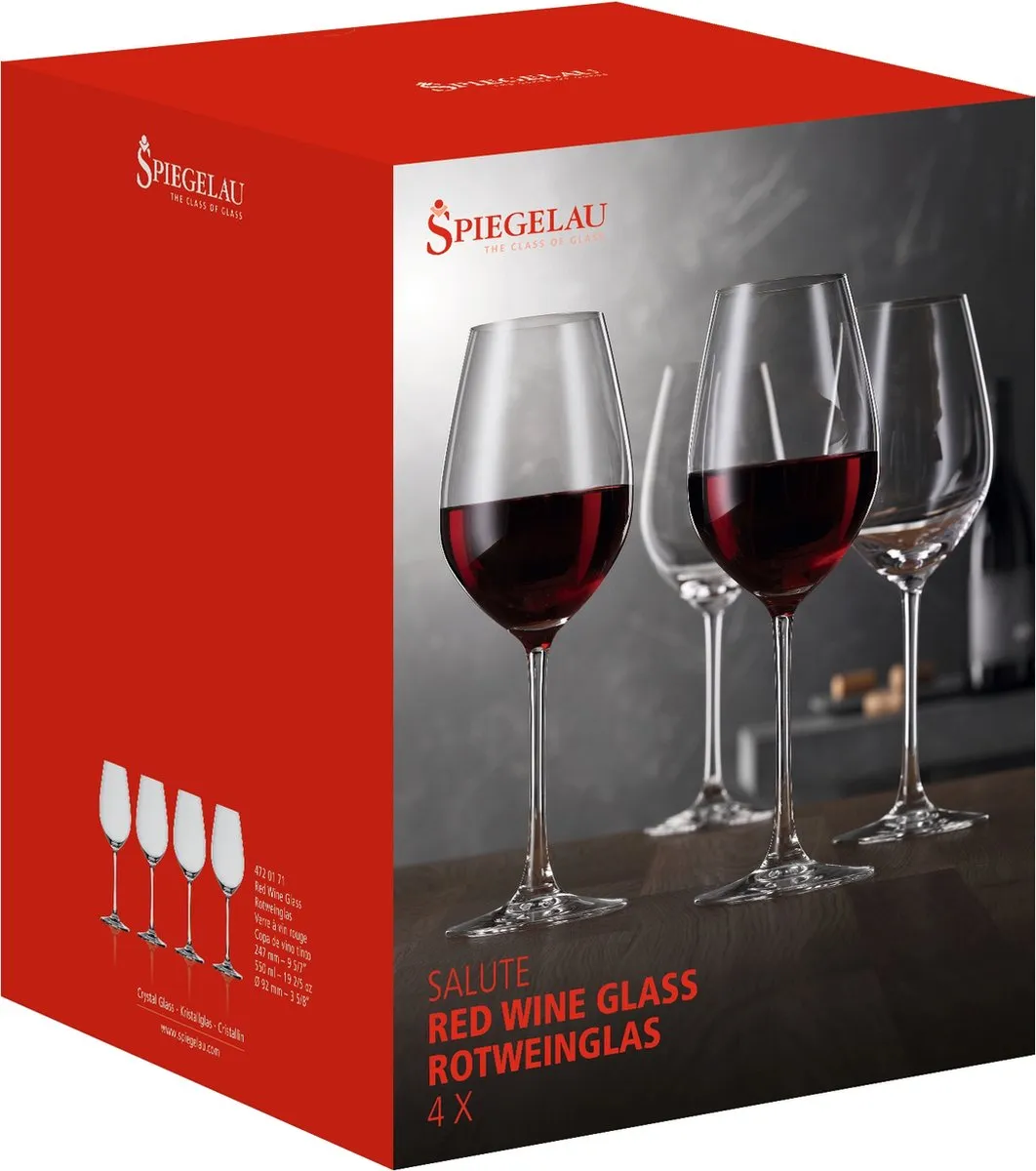 Spiegelau Salute Rodewijnglas 550ml - Set 4 Stuks