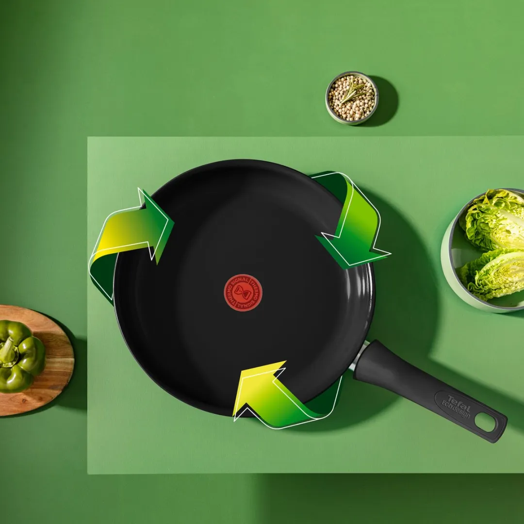 Tefal Renew Black ON Keramische Wokpan 28cm - Inductie