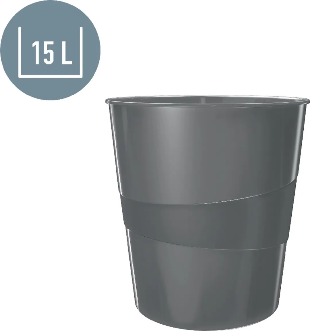 Leitz WOW Papiermand 15L - Groen - afbeelding 6 van 6