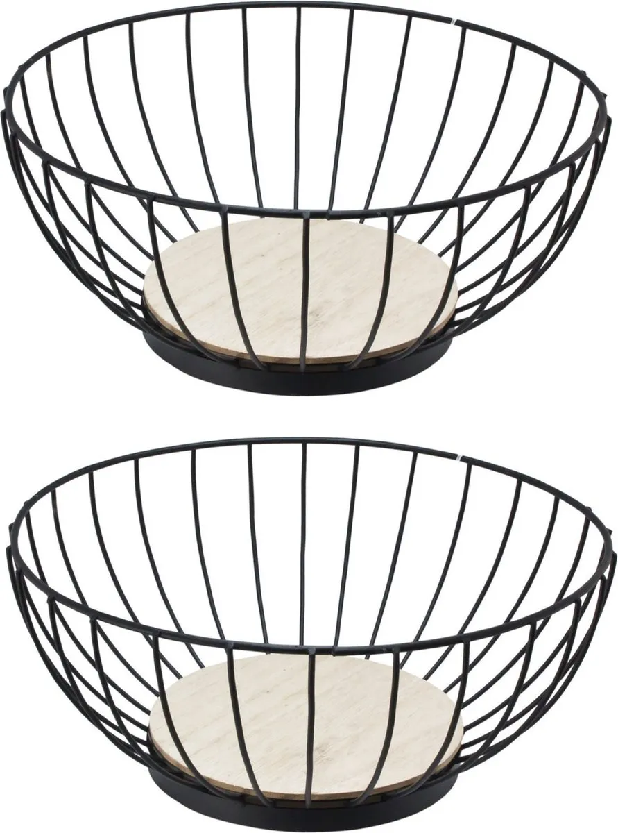 Svenska Living Fruitschaal Ø28cm - Zwart Staal