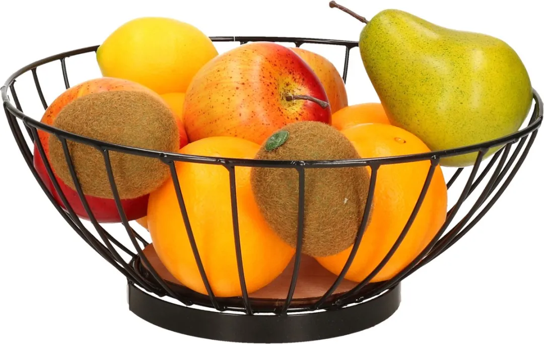 Svenska Living Fruitschaal Ø28cm - Zwart Staal