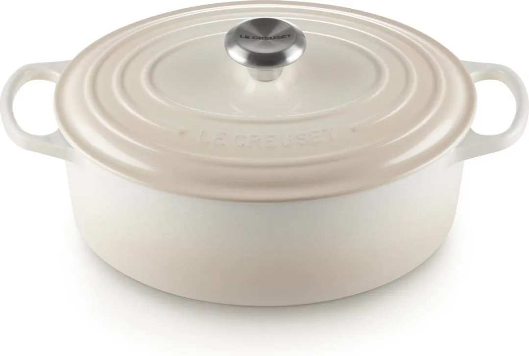 Le Creuset Ovale Braadpan 29cm - 4,7L - Meringue