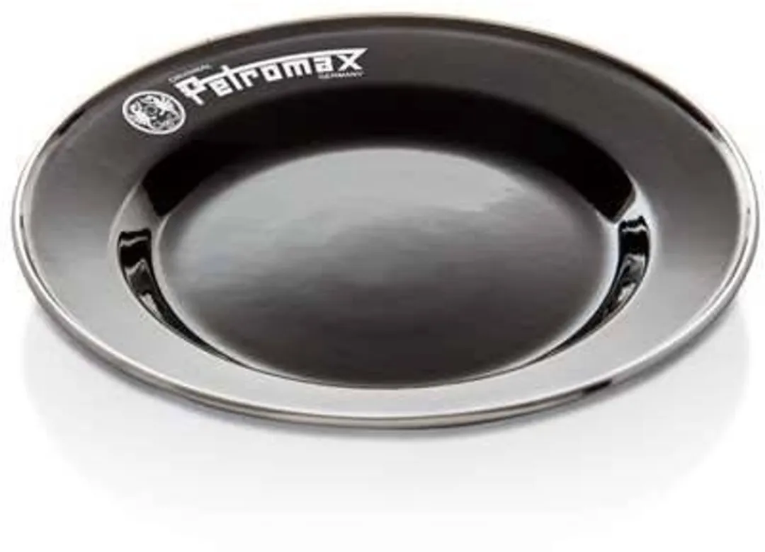 Petromax Emaille Borden PX0052 - 2 Stuks - Ø23cm - Zwart