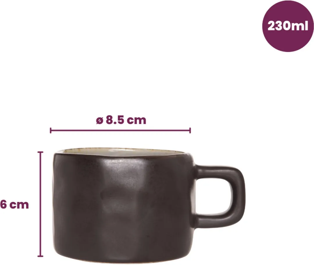 Cosy&Trendy Koffiekopjes Laguna - 4 Stuks 230ml - Aardewerk