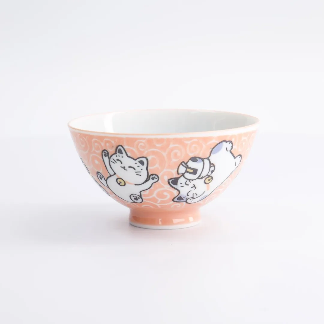 Tokyo Design Studio Kawaii Rijstkom Karakusa Geluks Kat - 300ml Oranje