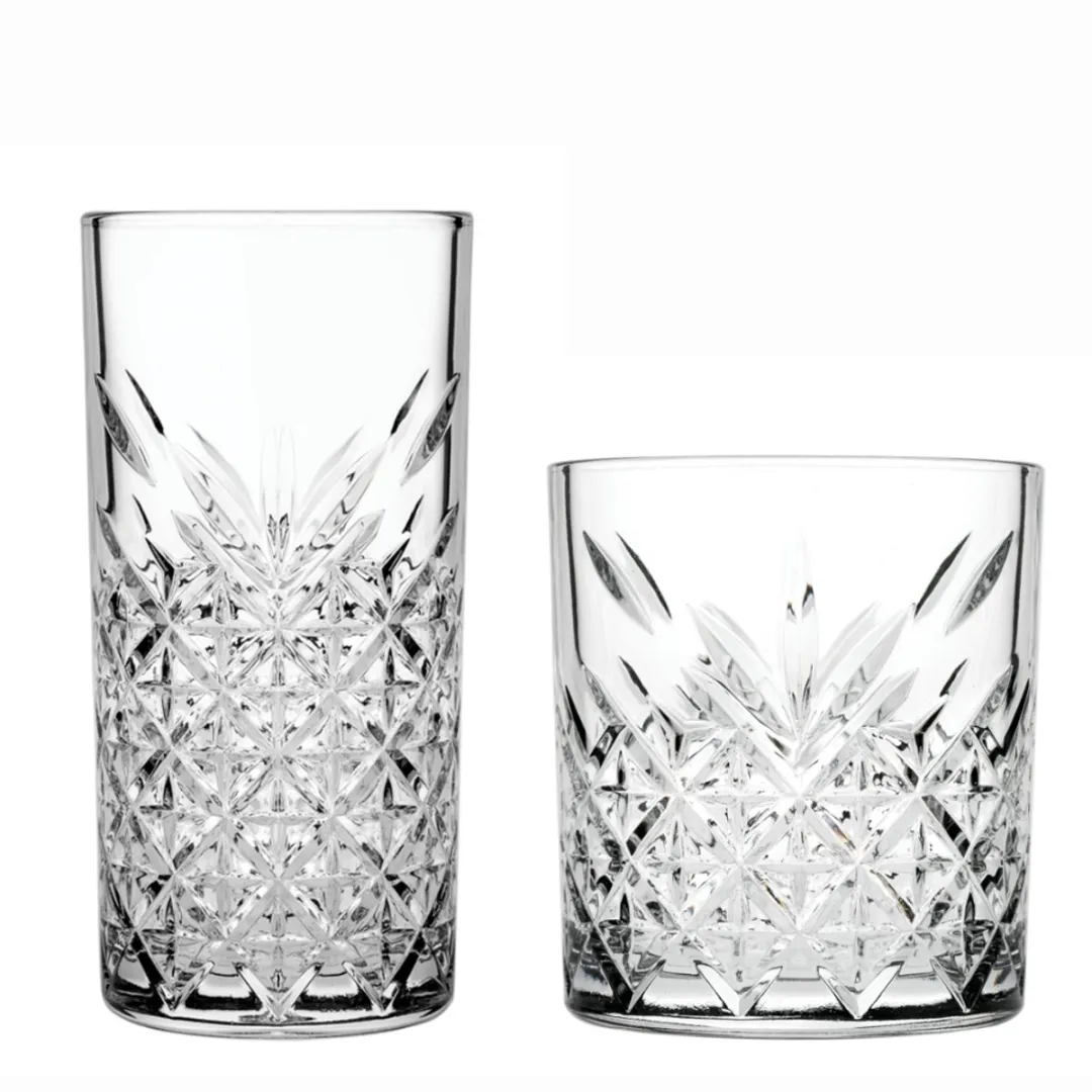 Pasabahce Timeless Glazenset 8-delig - 4 Waterglazen 34,5cl & 4 Longdrinkglazen 45cl
