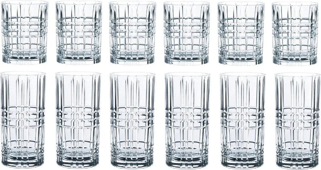 Nachtmann Square Whiskey & Longdrinkglazen 12-delig
