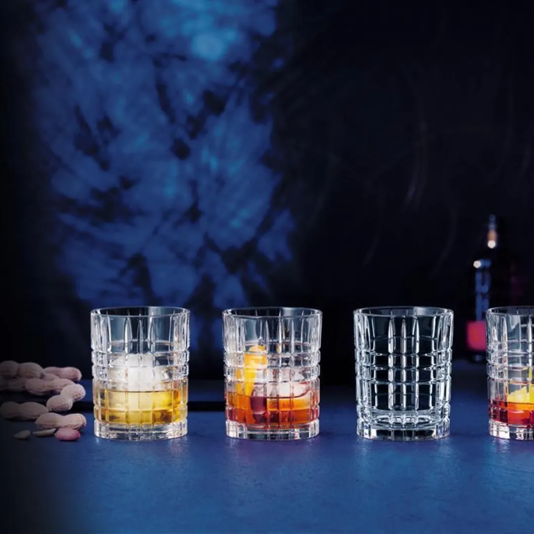 Nachtmann Square Whiskey & Longdrinkglazen 12-delig - 0,44L/0,34L