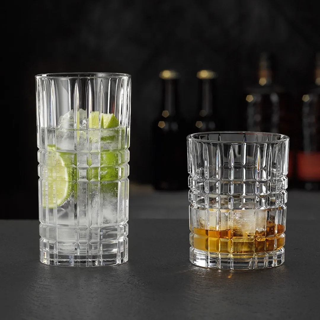 Nachtmann Square Whiskey & Longdrinkglazen 12-delig - 0,44L/0,34L - afbeelding 6 van 6