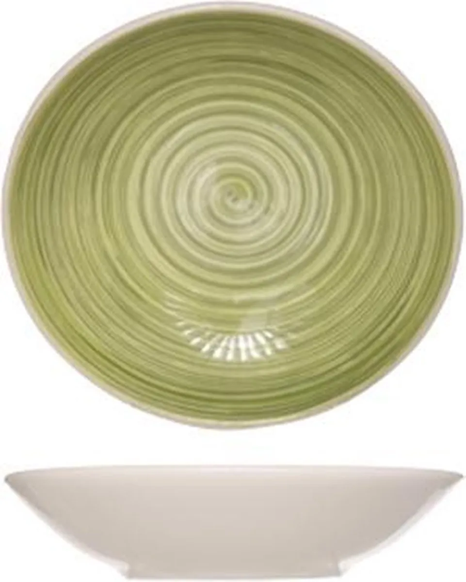 Cosy&Trendy Diep Bord Turbolino Groen 21cm