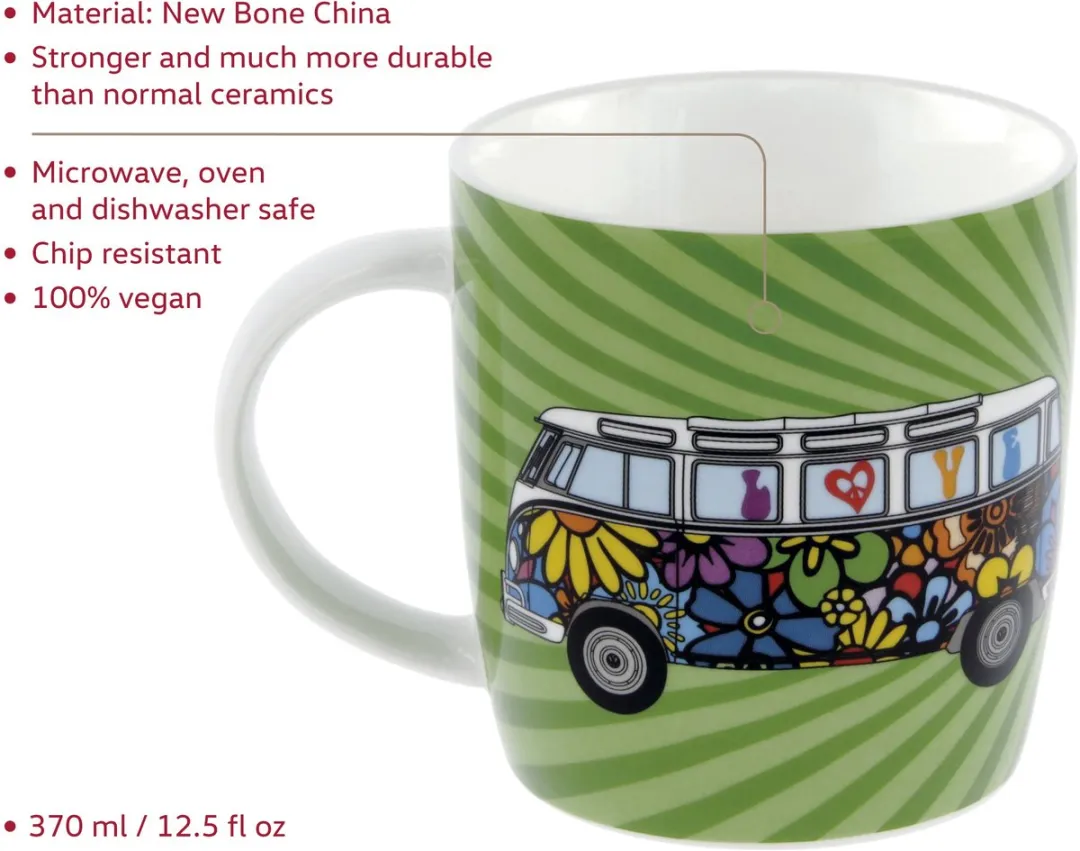 Volkswagen T1 Bus Koffiemok 370ml - Love - Multicolor