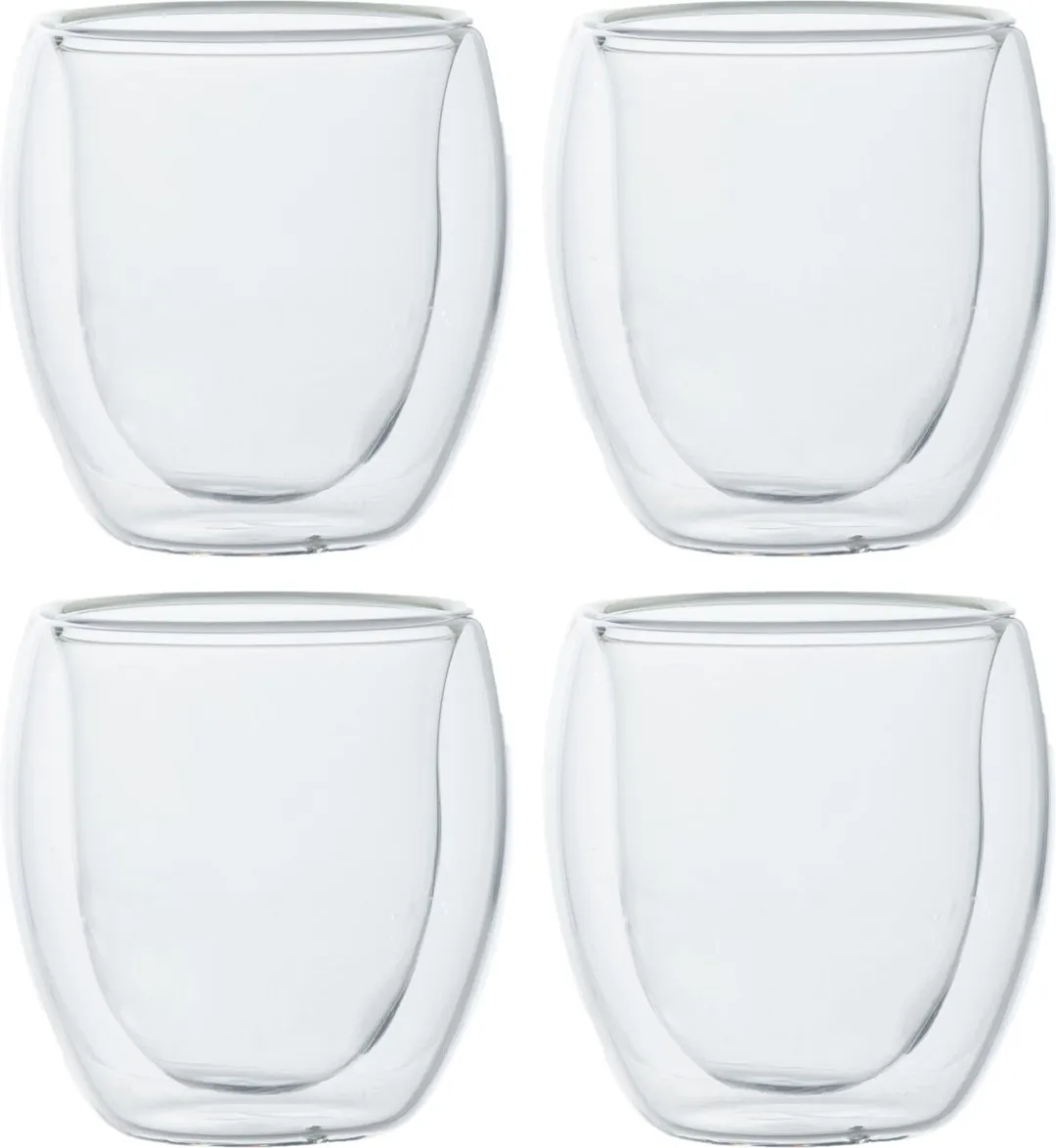 Cosy&Trendy Espressoglazen 80ml - Dubbelwandig - 2 Stuks