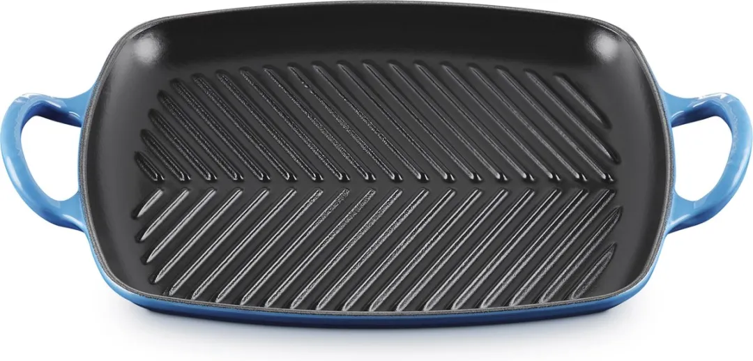 Le Creuset Rechthoekige Grill 30x27cm Azure
