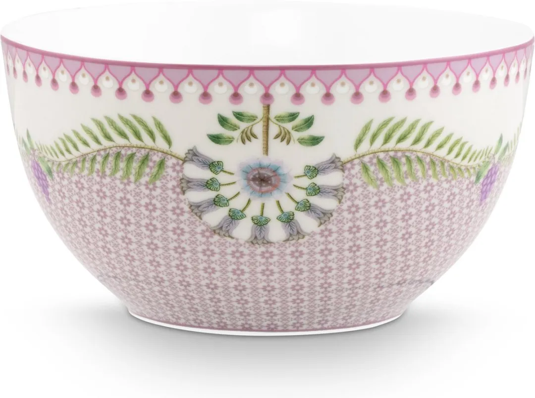 Pip Studio Lily & Lotus Kom 18cm - Off White - Porselein