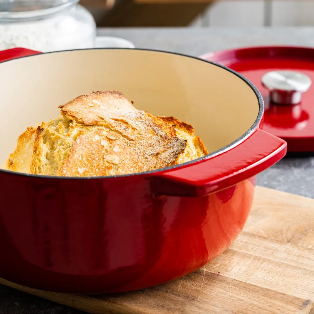 KitchenAid Braadpan 22cm - Geëmailleerd Gietijzer - Keizerrood