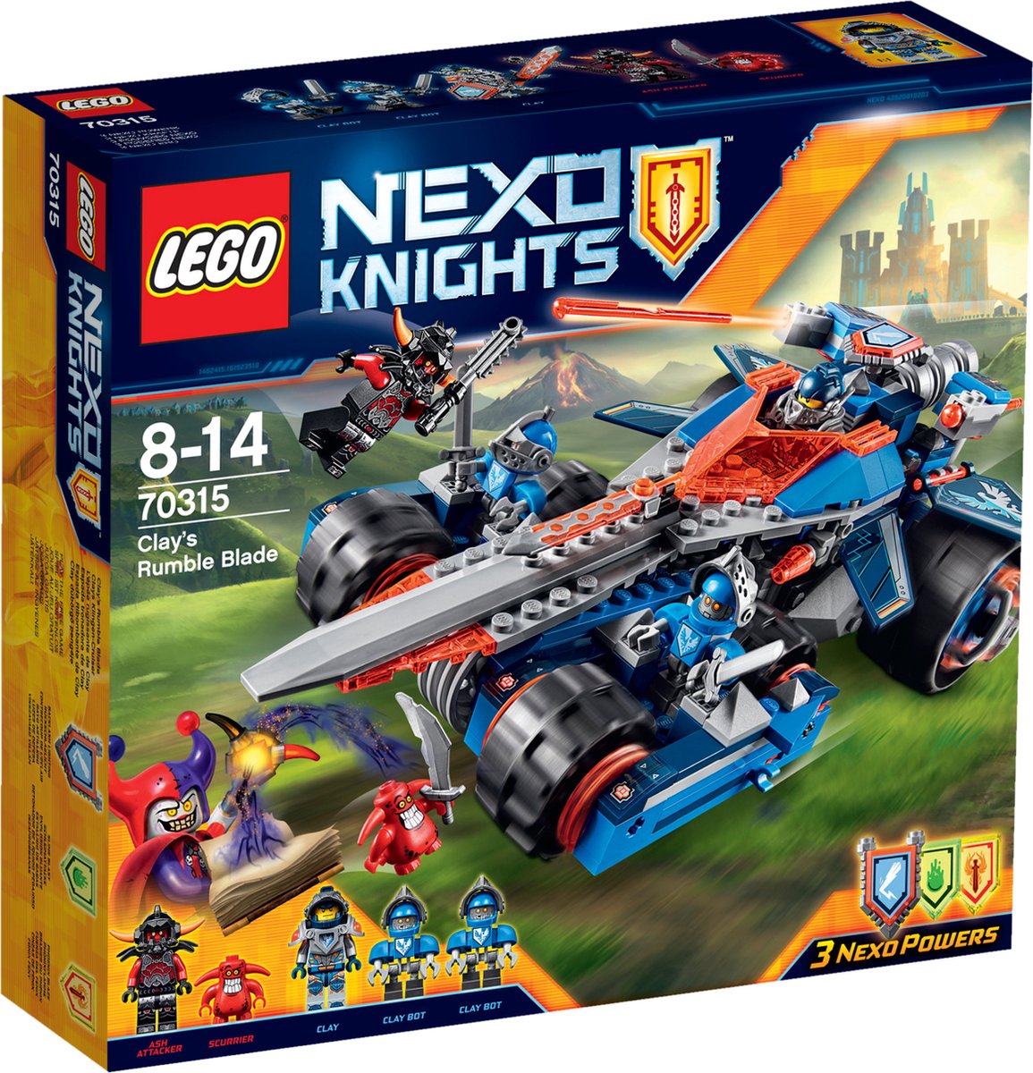 LEGO NEXO KNIGHTS Clay’s Gevechtszwaard - 70315