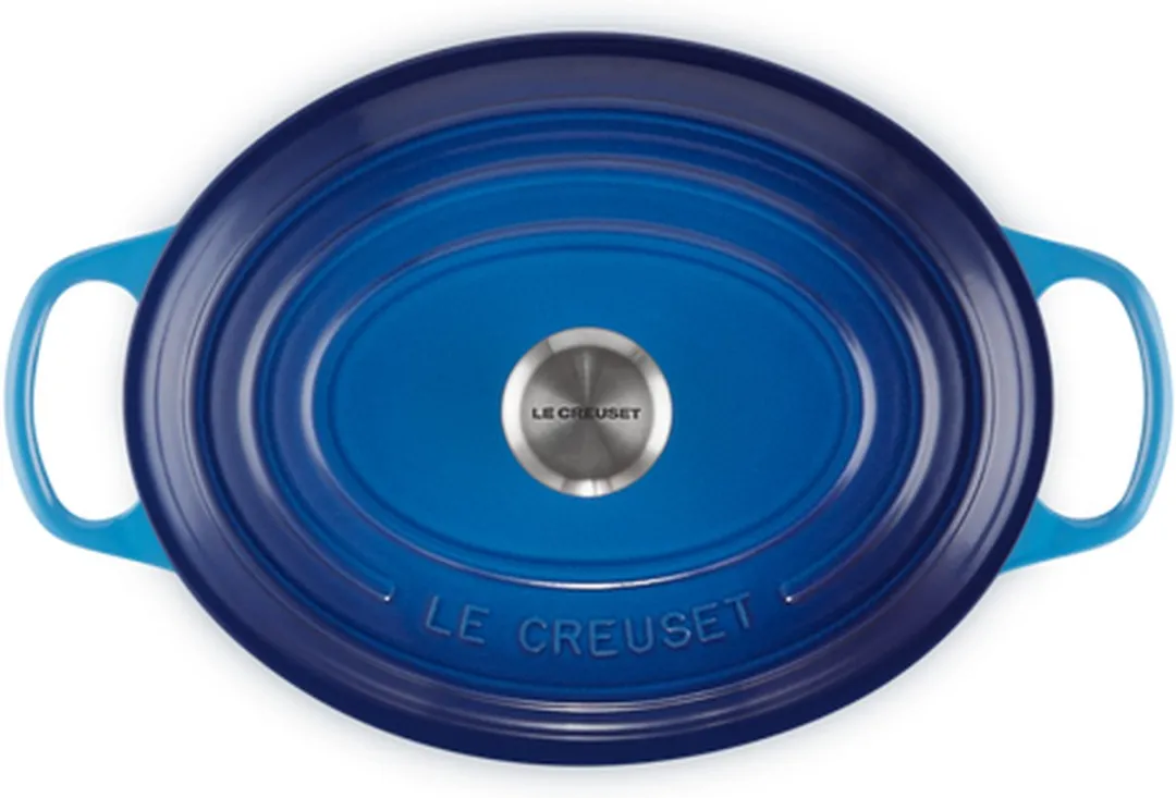 Le Creuset Braadpan Signature Ovaal Azure 31cm