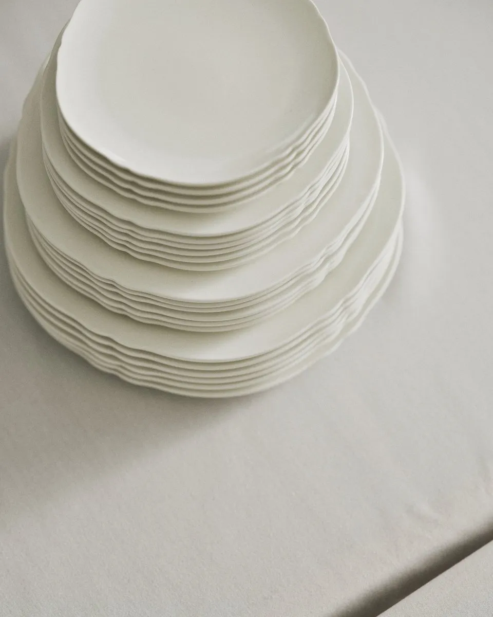 Serax Sergio Herman Silhouette Plat Dinerbord 26cm - Wit - 4 Stuks