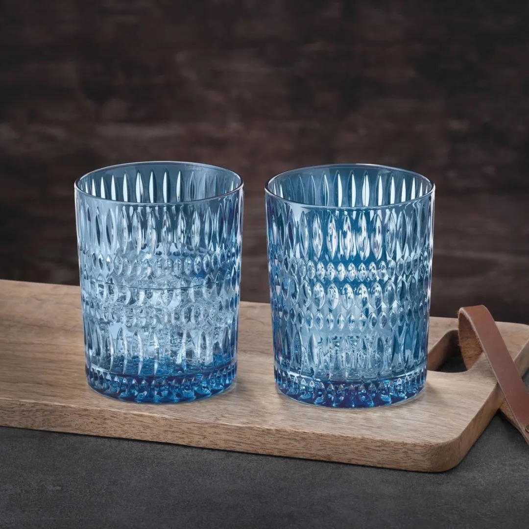 Nachtmann BE105389 Drinkglazen Set - 2 Stuks - Vintage Blauw