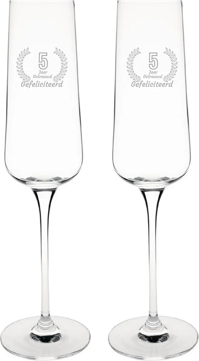 Olympia Gefeliciteerd Champagneglazen Set 27cl