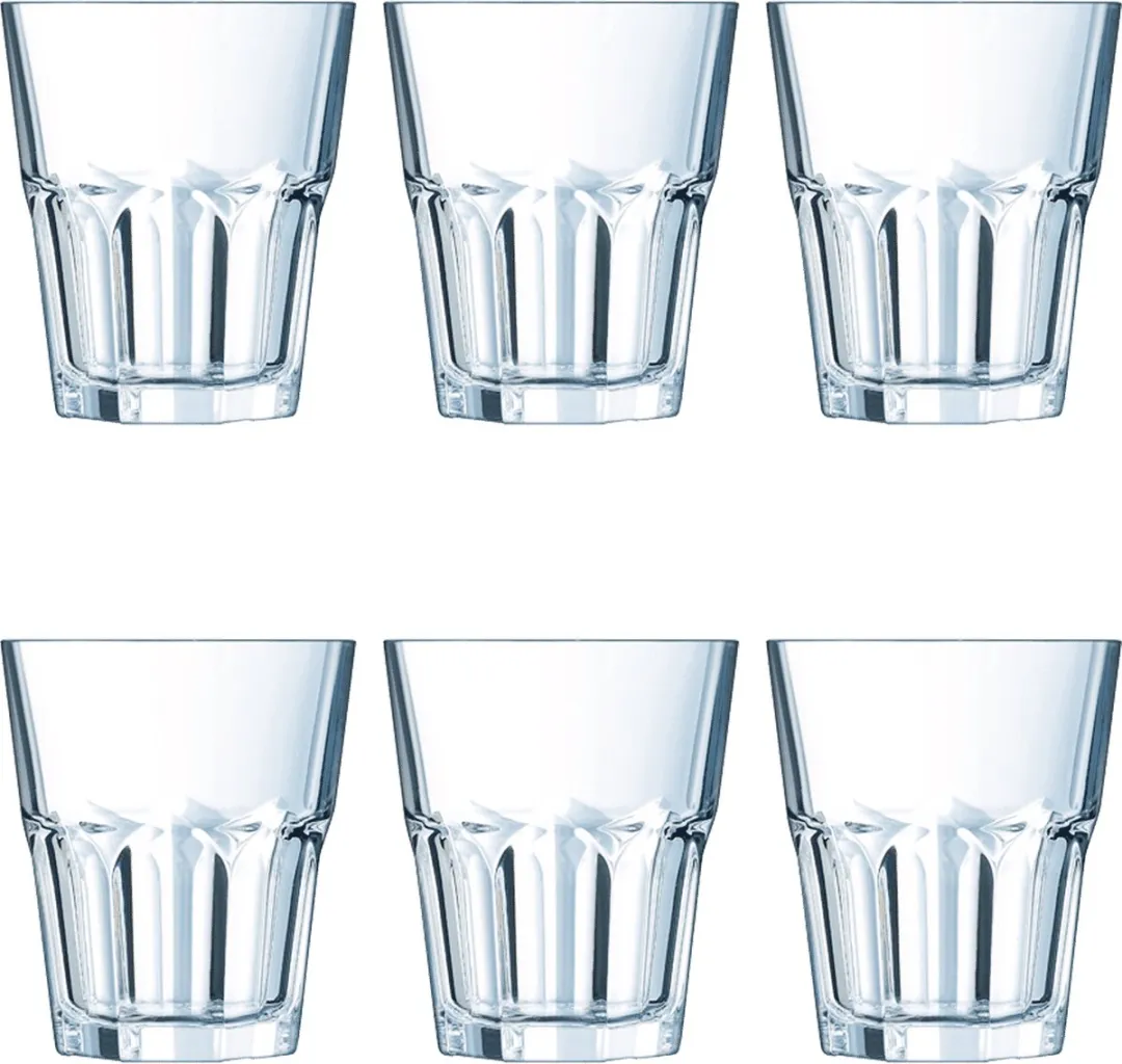 Arcoroc Granity BIJ2611/6 Waterglazen - 6 Stuks - 200ml - Transparant