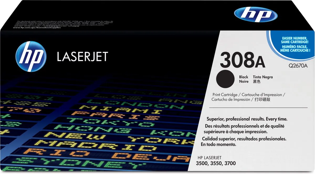 HP 308A Q2670A Tonercartridge - Zwart - 6000 pagina's