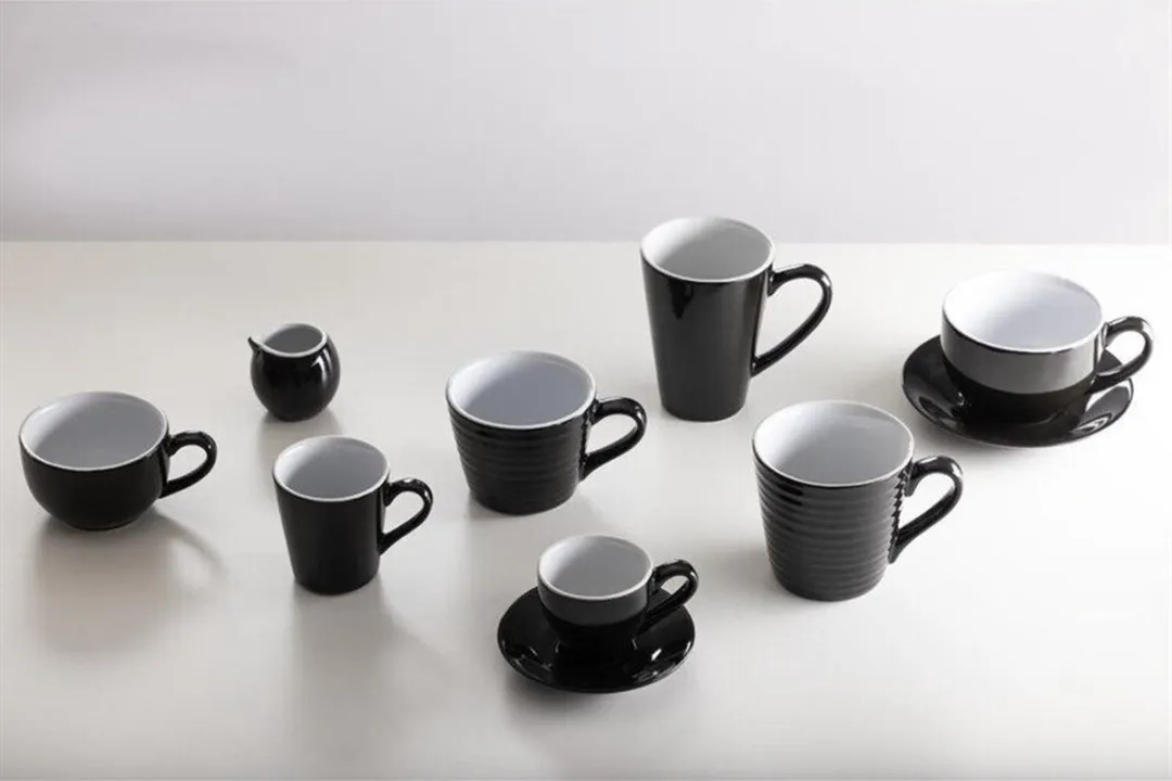 Olympia Cafe Latte Cup CU957 - 12 Stuks - 340ml - Zwart - afbeelding 6 van 6