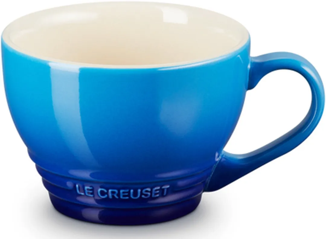 Le Creuset Azure Cappuccino Mok 0,4L - Blauw