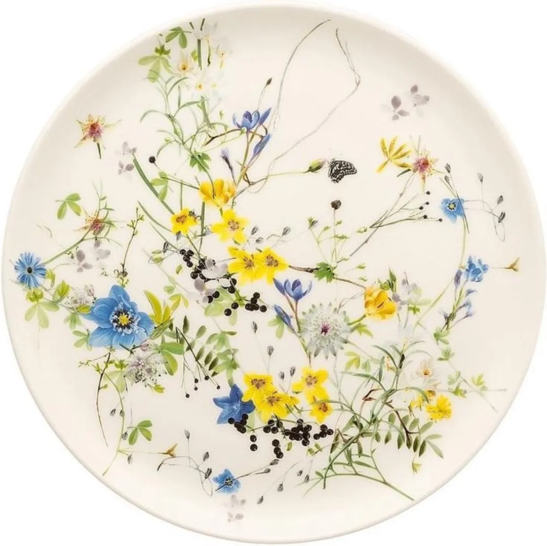 Rosenthal Brillance Fleurs des Alpes Gebakbordje 18cm