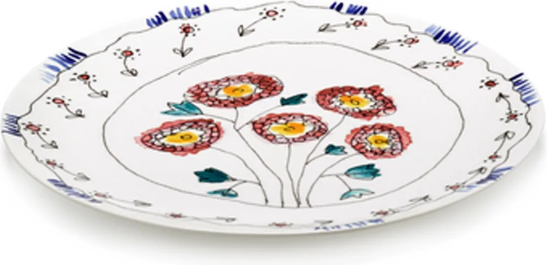 Serax MARNI Midnightflowers Serveerschaal Anemone Milk 31cm
