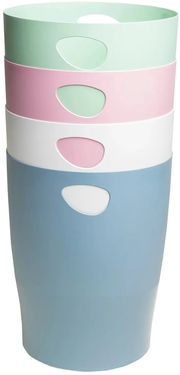 Exacompta Ecobin AutentiK Prullenbakken 8x - Blauw grijs