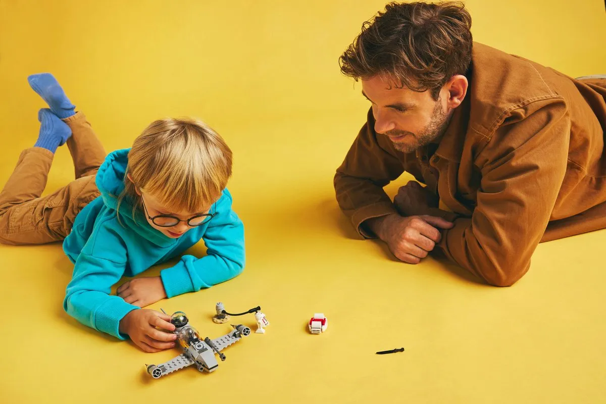 LEGO Star Wars Mando en Grogu’s N-1 Starfighter 75410 - 92 Stukken - Multicolor