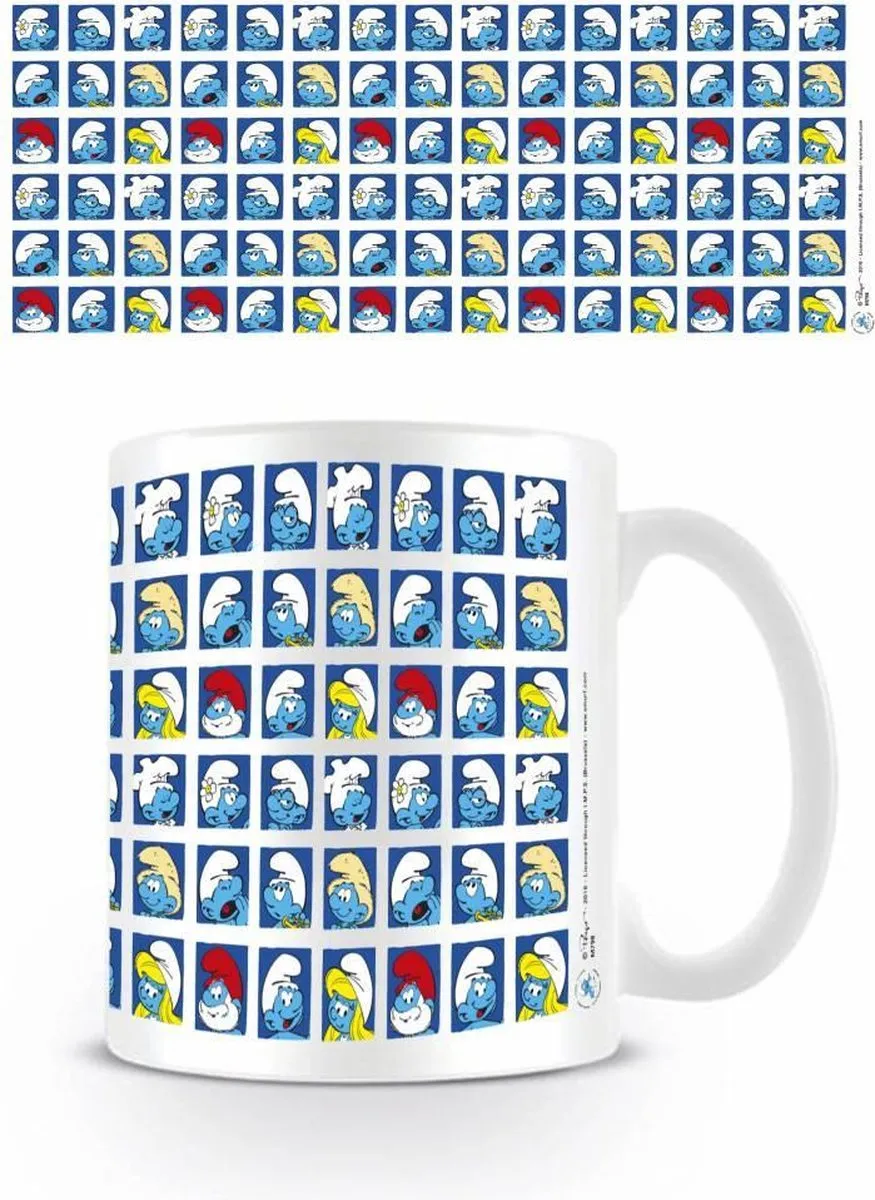 De Smurfen Smurfen Patroon Mok M798