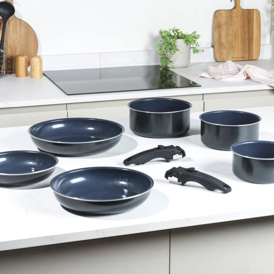 Russell Hobbs Smart Clip Keramische Kookset 8-delig - Blauw