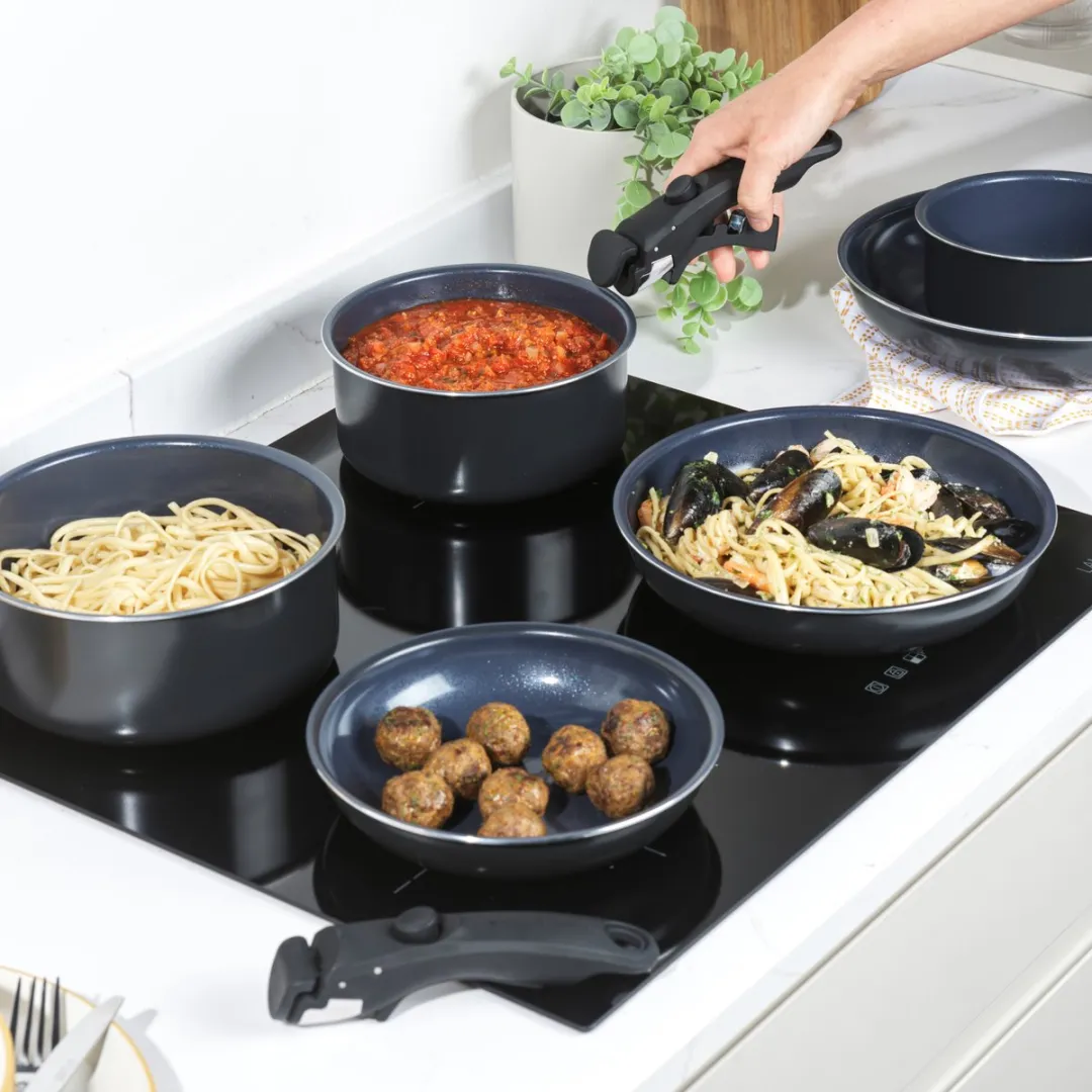 Russell Hobbs Smart Clip Keramische Kookset 8-delig - Blauw
