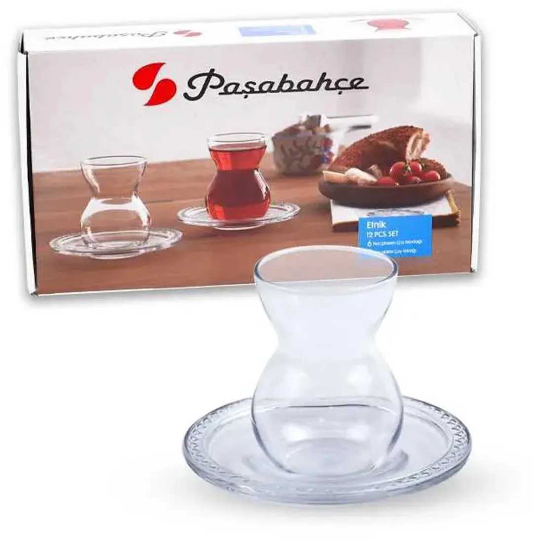 Pasabahce Turkse Theeglazen Set 12-delig - 0.14L - Transparant
