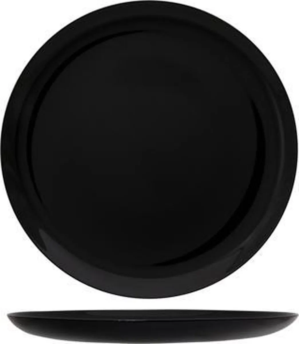 Arcoroc Grote Pizzaborden 32cm - 6 Stuks - Zwart
