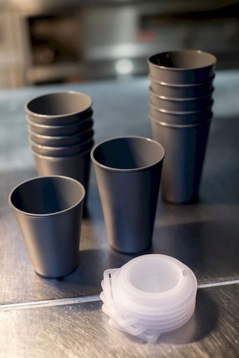 Koziol MOVE 4002942633243 Deksel Drinkbeker - 80 Stuks - Transparant