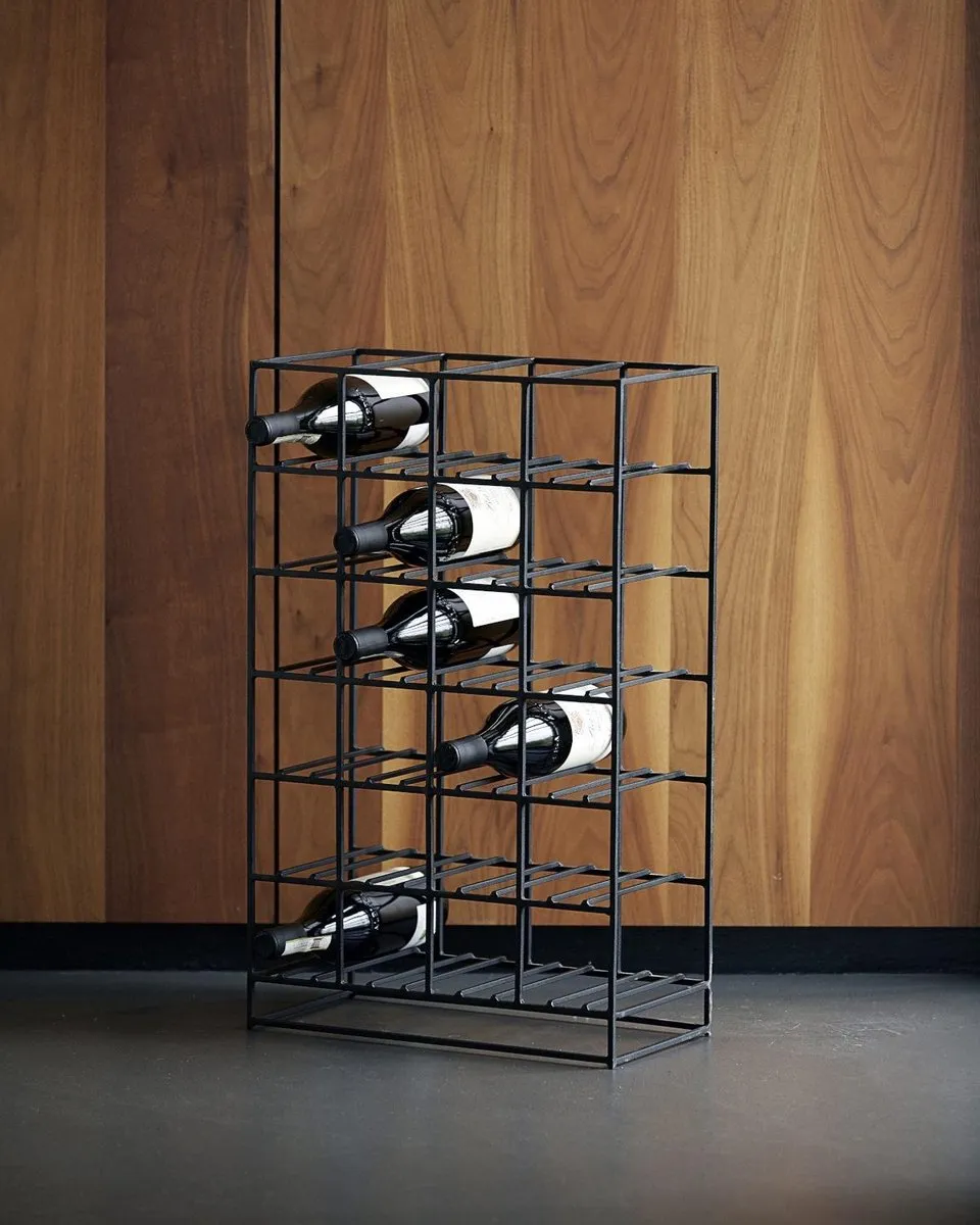 House Doctor Rack Wijnrek 24 Flessen - Zwart