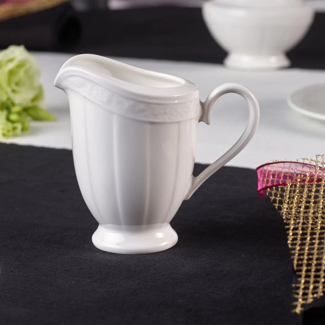 Villeroy & Boch White Pearl Melkkannetje 160ml - 1 Stuk - afbeelding 2 van 3