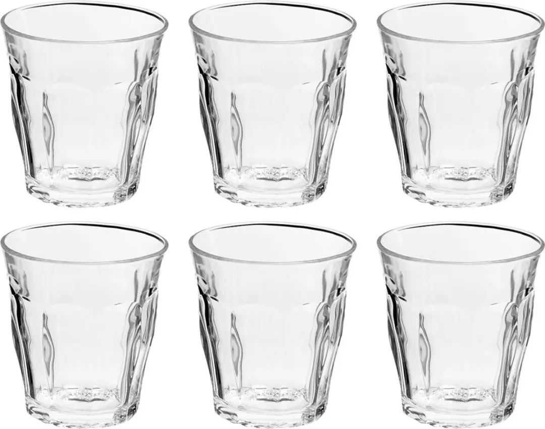 Duralex Picardie Waterglas 20cl - Blauw - 6 Stuks