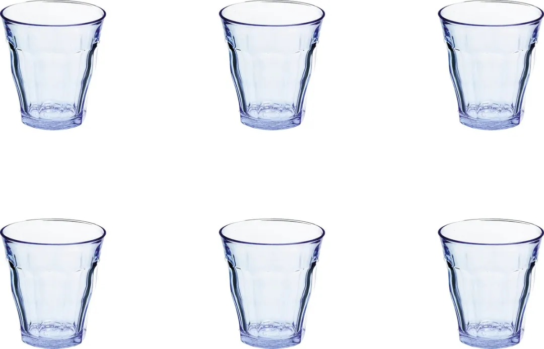 Duralex Picardie Waterglas 20cl - Blauw - 6 Stuks