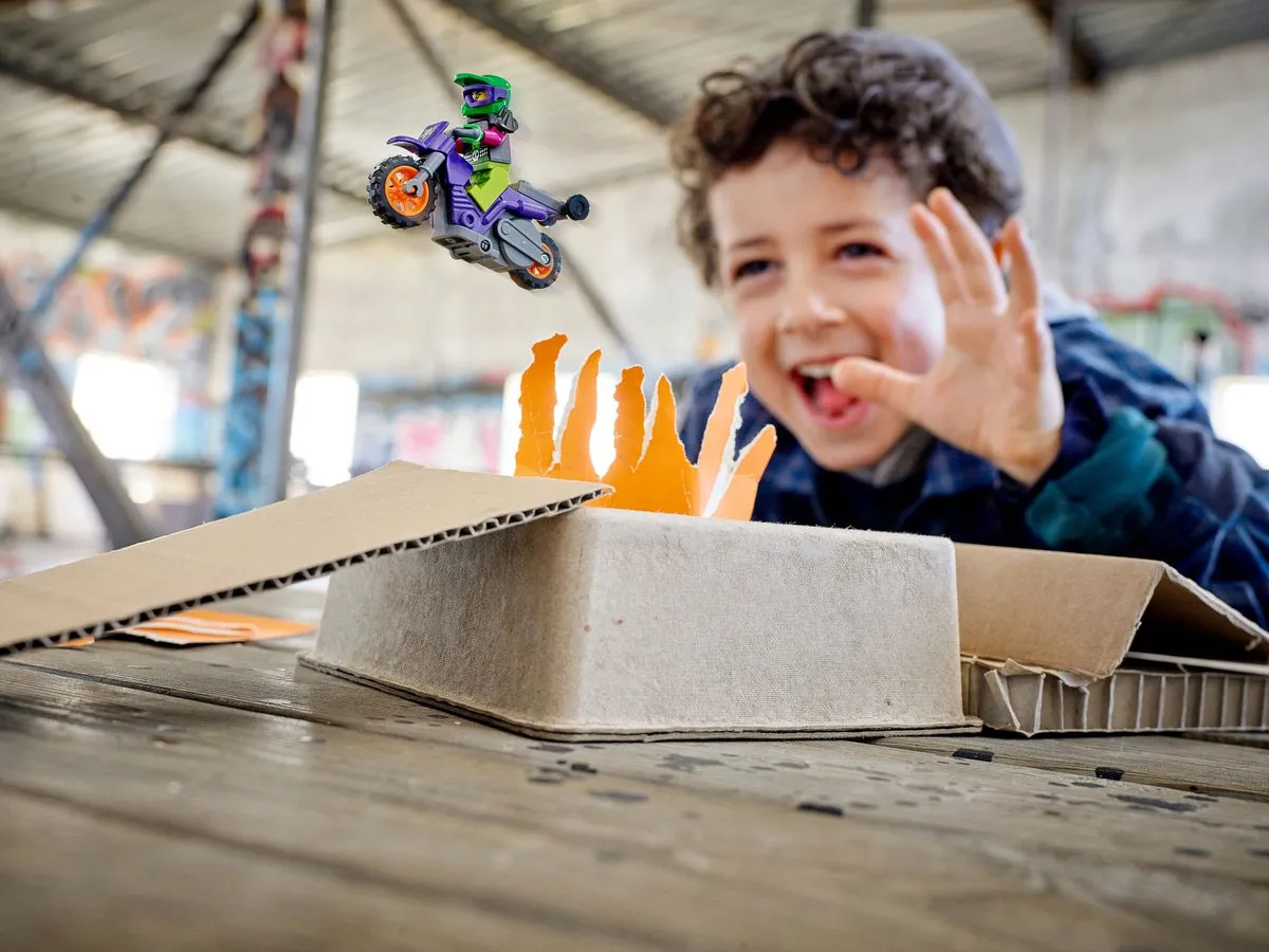 LEGO City Stuntz 60296 Wheelie Stuntmotor - 14 Stukken
