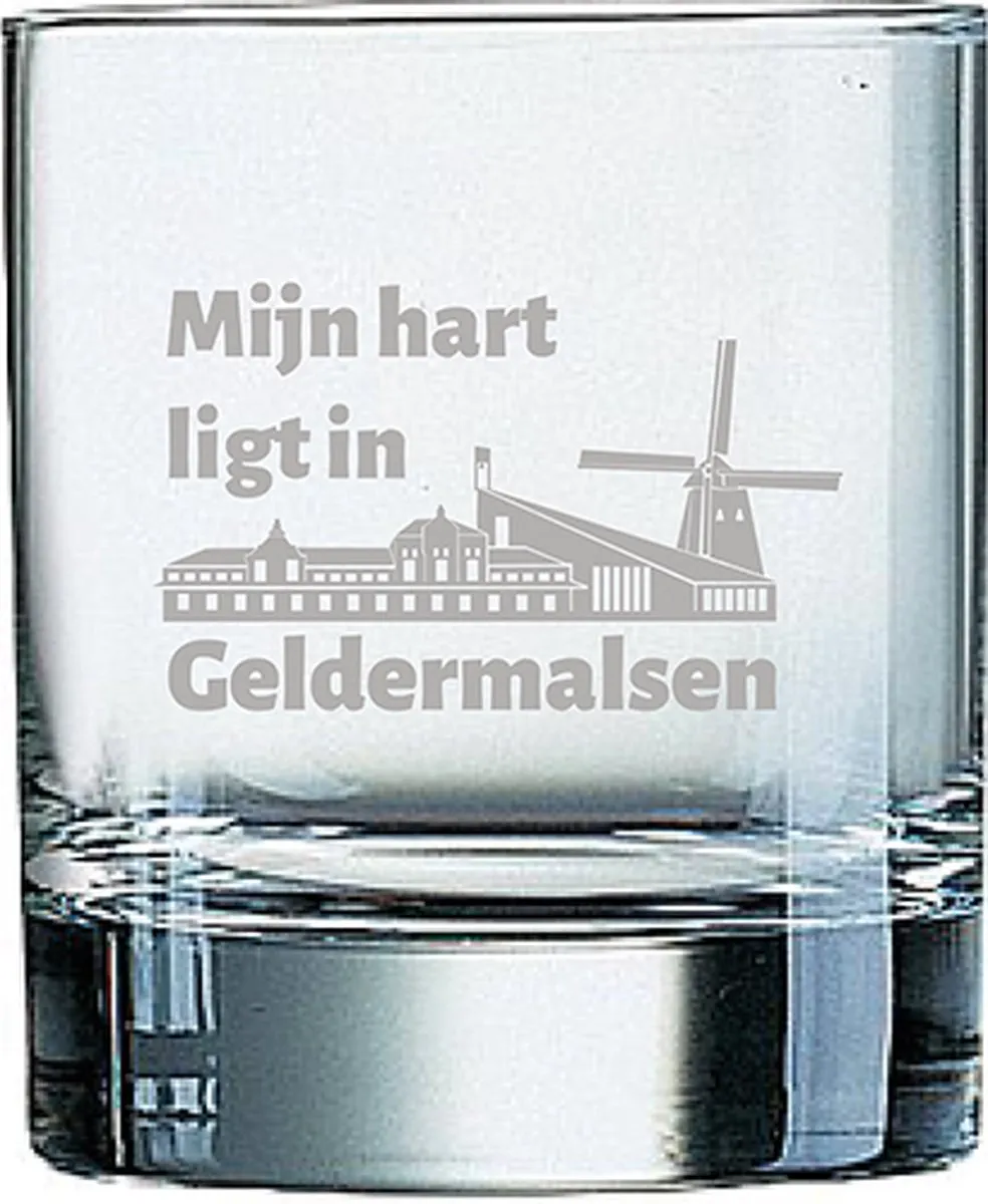 Arcoroc Geldermalsen Gegraveerd Whiskeyglas 20cl