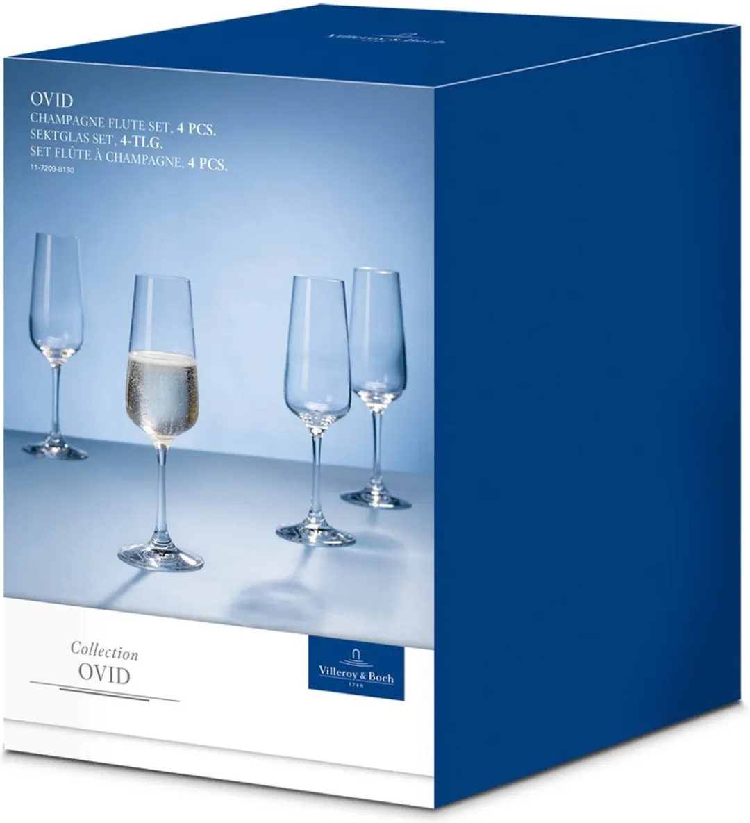 Villeroy & Boch Ovid Champagneglas - 4 Stuks